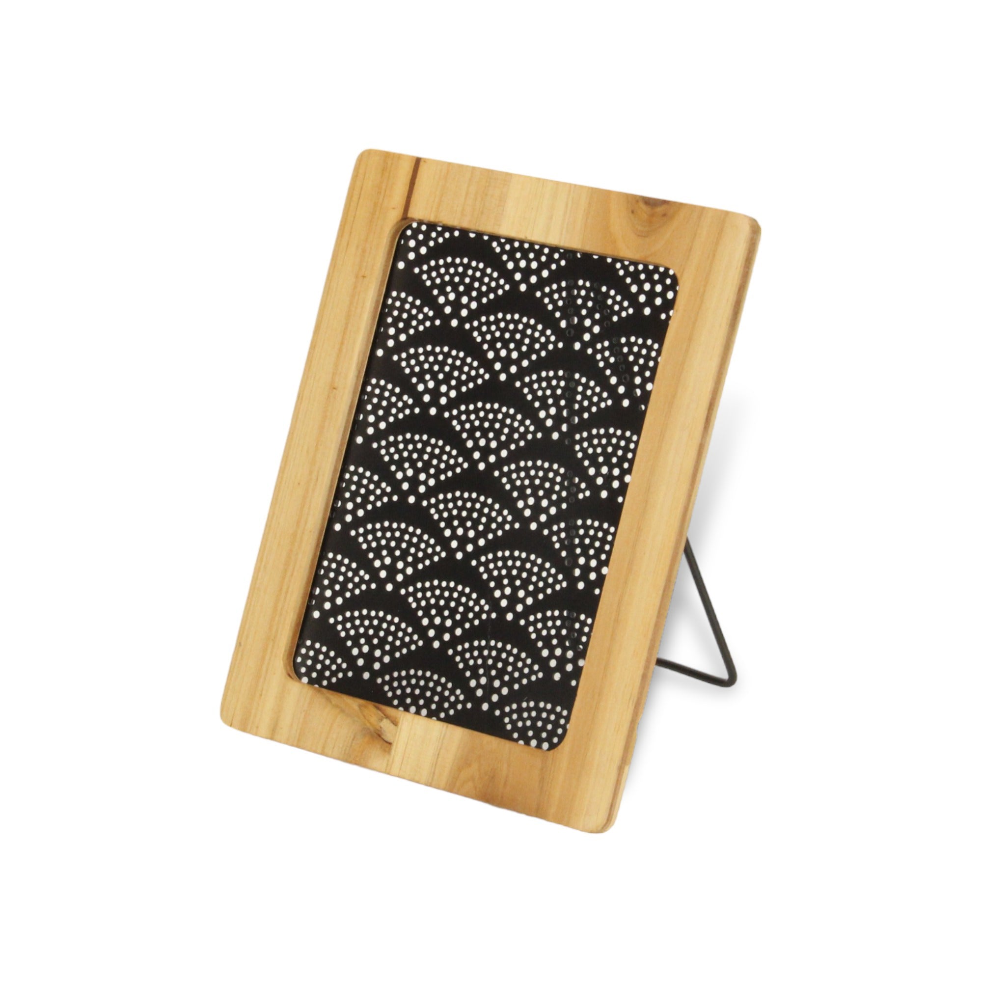 Merridew Wood Framed Metal Earring Hanging Table Easel