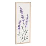 Lyulia Vertical Flowering Lavender Bouquet Wall Panel - Left