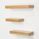 Corrabel Ridged Floating Accent Shelves (Set Of 3)