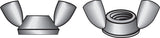 Nut Wing 1/4 Ss 50Pk (Pack Of 1)