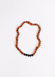 Raw Cognac Baltic Amber + Shungite || Necklace