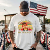"Something About Mary" Have You Seen My Wiener T-Shirt – Funny 90s Comedy Movie Graphic Tee, Premium 100% Cotton Warren Quote Top, Soft Lived-In Heavyweight Sarcastic Nostalgia Shirt, Made in USA
