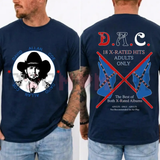 David Allan Coe Outlaw Country Music Graphic Tee - Longhaired Redneck Vintage Soft Cotton Unisex Legend T-Shirt