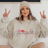 Speech Therapist Embroidered Sweatshirt – However You Communicate I'm Listening