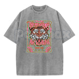 Wayii Fashion The Heavens Roaring Tiger T-Shirt – Unisex Acid Wash Vintage Graphic Tee, Lightweight Retro Cotton Streetwear Top