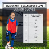Vizari Junior Keeper Gloves Blue/White/Black