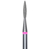 DIAMOND NAIL DRILL BIT, "FLAME", RED, HEAD DIAMETER 1.6/8MM (FA11R016/8) - STALEKS™