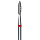 DIAMOND NAIL DRILL BIT, "FLAME", RED, HEAD DIAMETER 2.1/8MM (FA10R021/8) - STALEKS™