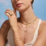 Thin Herringbone Necklace