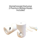 16"W 2 Light Swag Plug-In Pendant White with Diffuser White Cord