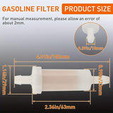 5pcs Hipa 8MM 275000051 Fuel Filters for Seadoo 580-951 GSX GSI GTS 657 717 787 800 951