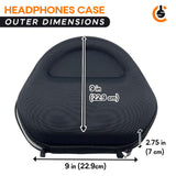 CentralSound Hard Cover Carrying Case for Apple AirPods Max Headphones Black