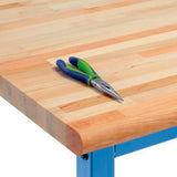 Global Industrial Workbench Top Maple Butcher Block Safety Edge 72Wx30Dx1-3/4 Thick