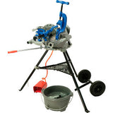 Global Industrial Electric Pipe Threading Machine W/ Manual Die Head 1/2 - 2 Capacity