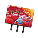 Caroline'S Treasures 6048Th68 Big Red Cat At The Fishbowl Leash Holder Or Key Hook, Large, Multicolor