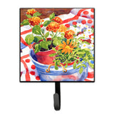 Caroline'S Treasures 6058Sh4 Flowers With A Side Of Lemons Leash Holder Or Key Hook, Small, Multicolor