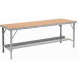 Global Industrial Assembly Workbench 84 X 34 Folding Leg Hardboard Square Edge