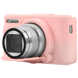 Canboc Camera Silicone Case for Canon PowerShot SX740 SX730 Digital Camera, Soft Silicone Cover with Detachable Lens Cover, Swee