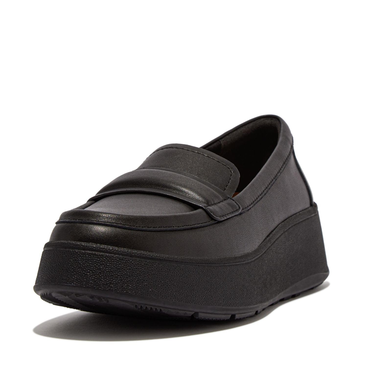 FitFlop Women's F-Mode Loafer, All Black, 8