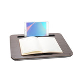 Portable Laptop Desk Fits Up to 16 Laptops, with Tablet Slot, Built-in Cushion, Great for Home & Office,Lap Desk with Cushion (W