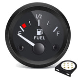 BLLYOGU 2 Fuel Level Gauge,12V Fuel Tank Meter E-1/2-F Pointer Meter 240-33ohm for Car RV Yacht Boat Motorcycle