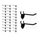 NectaCol 30 Packs 4 Long Metal Pegboard Hooks, Standard Hooks is Fit to Any Pegboard Panels
