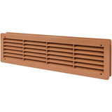 Vent Systems 18 x 5 Inch Brown Plastic Door Air Vent Cover - Two Sided Louvered Vent - Register Interior Door Grille - Louver Ve