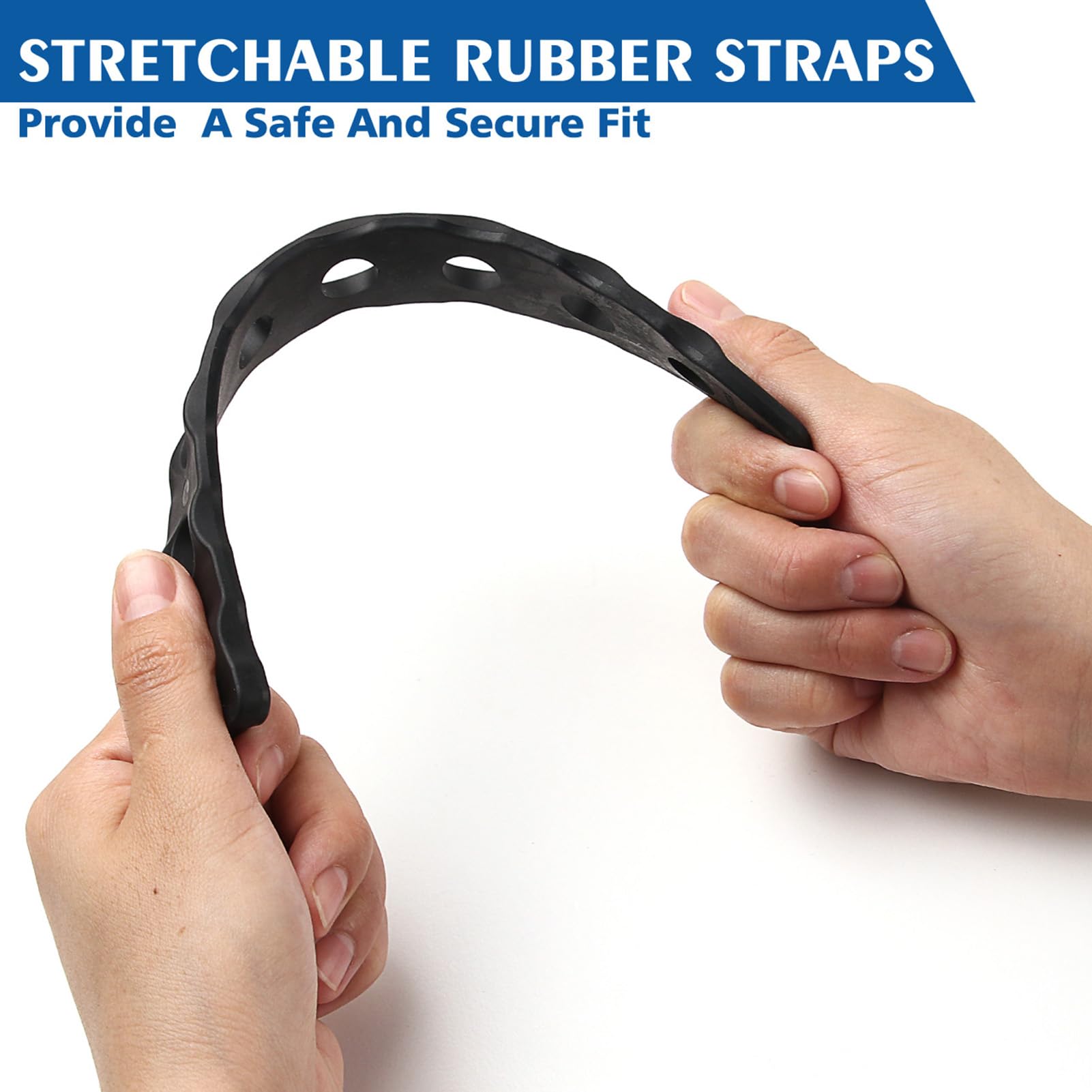 Bike Rack Strap, Bike Wheel Stabilizer Straps, Replacement Rubber Straps Accessory Strap Kit, Adjustable, Bicycle Wheel Stabiliz