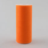 Ben Collection 6 Inch X 25 Yards Tulle Fabric Rolls for Party and Craft (Orange)