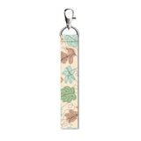 Isee 360 Leaves Abstract Lanyard Bag Tag With Swivel Lobster For Gift Luggage Bags Backpack Laptop Bags Students Workers Travele