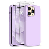 COFFKER for iPhone 14 Pro Max Case, Liquid Silicone Case [2X Screen Protectors], Shockproof Slim Thin Protective Phone Case with