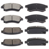 ECCPP D1522-8730 D1468-8668 Front Ceramic & Rear Semi Metallic Disc Brake Pad Set Fit For Chevrolet Cruze 2011-2015,For Chevrole