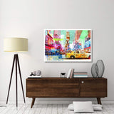 Taxis In Times Square 2.0-Paper Art-50,,X34,,