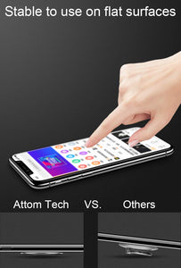 World's Slimmest Phone Ring Holder, Attom Tech Tomorotec Ultra Thin Cell Phone Ring Stand for Magnetic Car Mount Hook Compatible