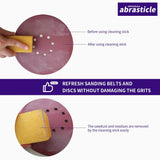 1-1/2 x 1-1/2 x 8 Inch Abrasive Cleaning Eraser Stick,Must Have Accessory for Sanding Belts & Discs Sandpaper Rough Ta