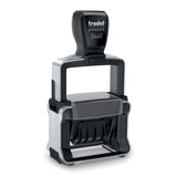 Trodat Professional Date Stamp 5440L Self Inking with English Message Options Red and Blue Impression