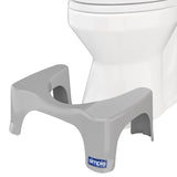 Squatty Potty The Original Bathroom Toilet Stool, Curve Lightweight with Sleek and Modern Design, Gray, 7