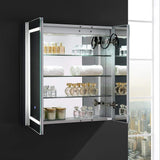 Fresca Spazio 30 Wide X 30 Tall Bathroom Medicine Cabinet W/Led Lighting & Defogger