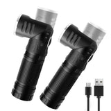HAUTMEC Rechargeable LED Flashlights 500 High Lumens Super Bright Magnetic Flashlight Waterproof Mini Flashlight 3 Modes Handhel