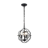 Living District Indoor Modern Home Decorative Bright Ceiling Wallace 3 Light Matte Black Pendant