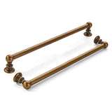 khtumeware 2 Pack 10 inch(256mm) Hole Center Antique Brass Cabinet Pulls Solid Heavy-Duty Kitchen Cabinet Hardware for Drawers D