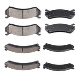 ECCPP D784-8454 D785-7653 Front & Rear Semi Metallic Disc Brake Pad Set Fit For Chevrolet Silverado 1500 2004,For Chevrolet Silv