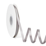 Laferri Silver Satin Ribbon,1/4 X 50 Yards,Double Faced Thin Fabric Ribbon Use for Gift Wrapping DIY Craft Floral Bouquets Weddi