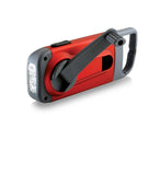 Eton American Red Cross Crank-Powered Clipray Clip-On Flashlight & Smartphone Charger, Solar Powered, Hand Crank, Cherry Red, Co