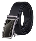 Zacharias MenS Faux Leather Belt With Autolock Buckle Tai08 (Black, 4Xl) (Pack Of 1)