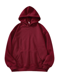 Toplot Men'S Causal Solid Woolen Blend Hoodie With Hooded Neck (Mens-Hoodie-5047-Maroon-S),Maroon,,B0BM4BGB9V