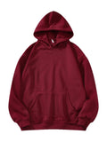 Toplot Men'S Causal Solid Woolen Blend Hoodie With Hooded Neck (Mens-Hoodie-5047-Maroon-S),Maroon,,B0BM4BGB9V