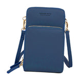 Calandis Women Small Cross Body Cellphone Bag Pu Leather Versatile Fashion Case Purse Blue | Womens Handbags & Bags