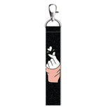 Isee 360 Love Cute Hand Lanyard Bag Tag With Swivel Lobster For Gift Luggage Bags Backpack Laptop Bags Students Workers L X H 5 