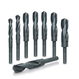 HILTEX 10005 Jumbo Silver & Deming Drill Bit Set, 8 Piece, 1/2 Inch Shank Industrial Large Drill Bit Set 9/16 Drill Bit to 1